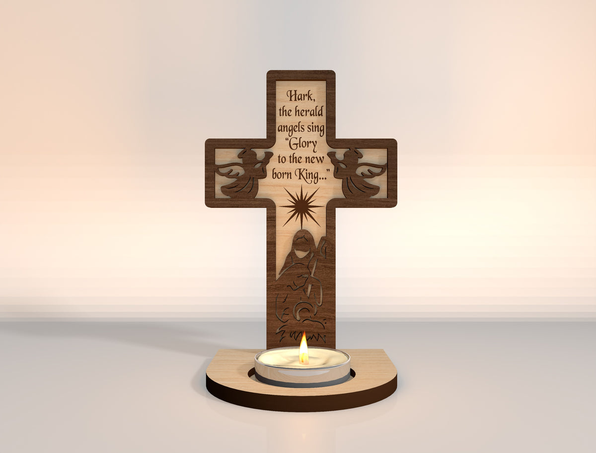 Christmas Nativity Candle Holder SVG Bundle 16