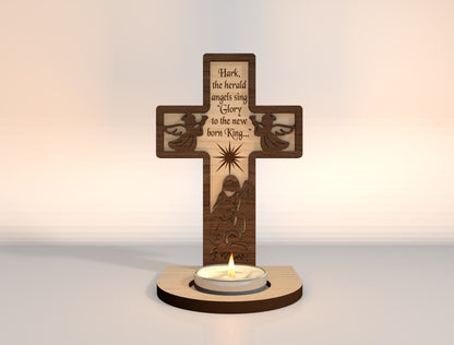 Christmas Nativity Candle Holder SVG Bundle 16