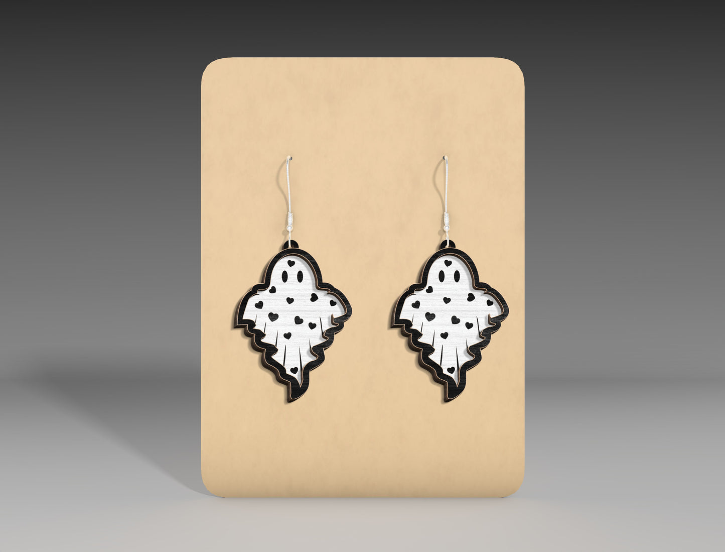 Cute Halloween Ghost Earrings SVG Bundle 17 Designs for Glowforge xTool LightBurn