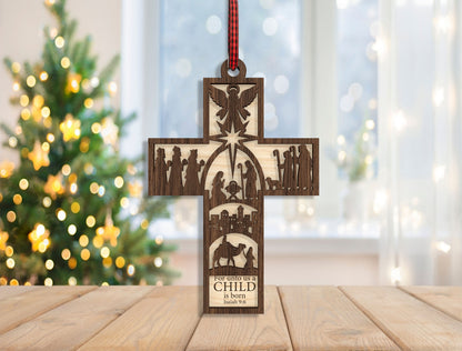Christian Nativity Ornament SVG Bundle Christmas Laser Cut Files