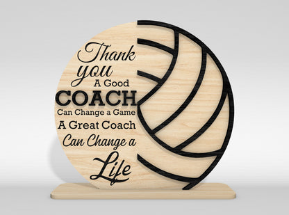 Thank You Coach Sign SVG Bundle for Glowforge and LightBurn