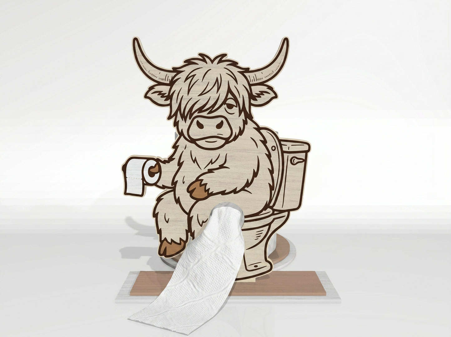 Animal Toilet Paper Holder SVG Bundle for Glowforge and xTool