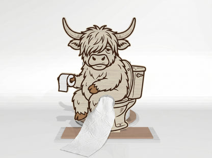 Animal Toilet Paper Holder SVG Bundle for Glowforge and xTool