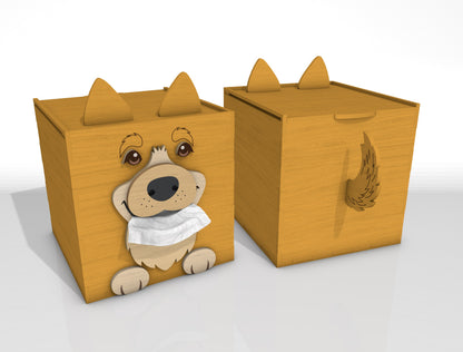 Funny Tissue Box Holder SVG Bundle for Glowforge and LightBurn