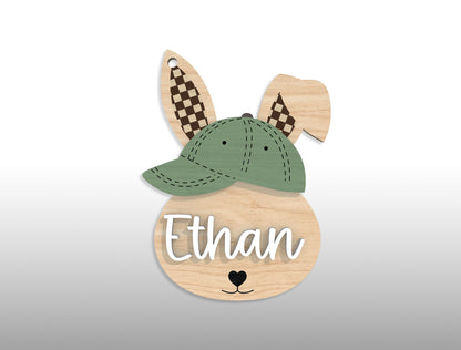 Personalized Easter Bunny Name Tag SVG 18 Designs for Glowforge and xTool