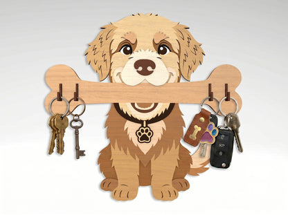 Dog Breed Key Holder SVG Bundle for Glowforge and LightBurn