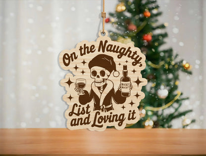 Funny Skeleton Christmas Ornament SVG Bundle Laser Cut Desig 16