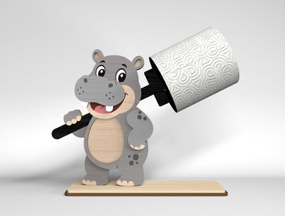 Safari Animal Toilet Roll Holder SVG Bundle for Glowforge and LightBurn