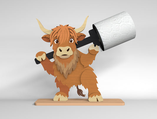 Farm Animal Toilet Paper Holder SVG Bundle for Glowforge and LightBurn