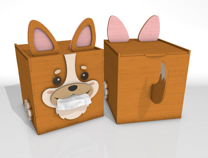 Funny Tissue Box Holder SVG Bundle for Glowforge and LightBurn