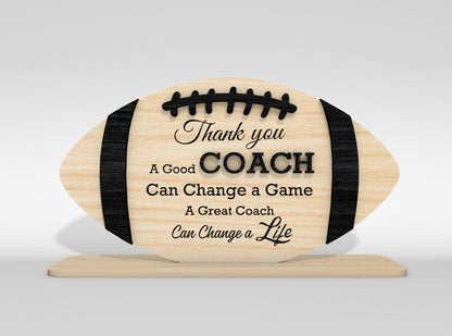 Thank You Coach Sign SVG Bundle for Glowforge and LightBurn