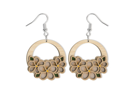 Floral Teardrop Earring SVG Bundle Spring Flower Jewelry Laser Cut File for xTool and Glowforge