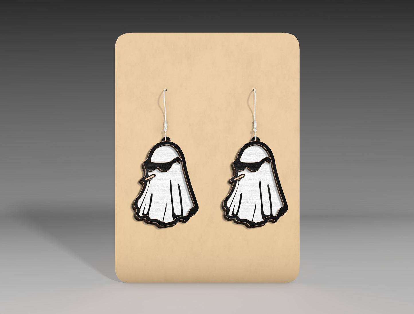 Cute Halloween Ghost Earrings SVG Bundle 17 Designs for Glowforge xTool LightBurn