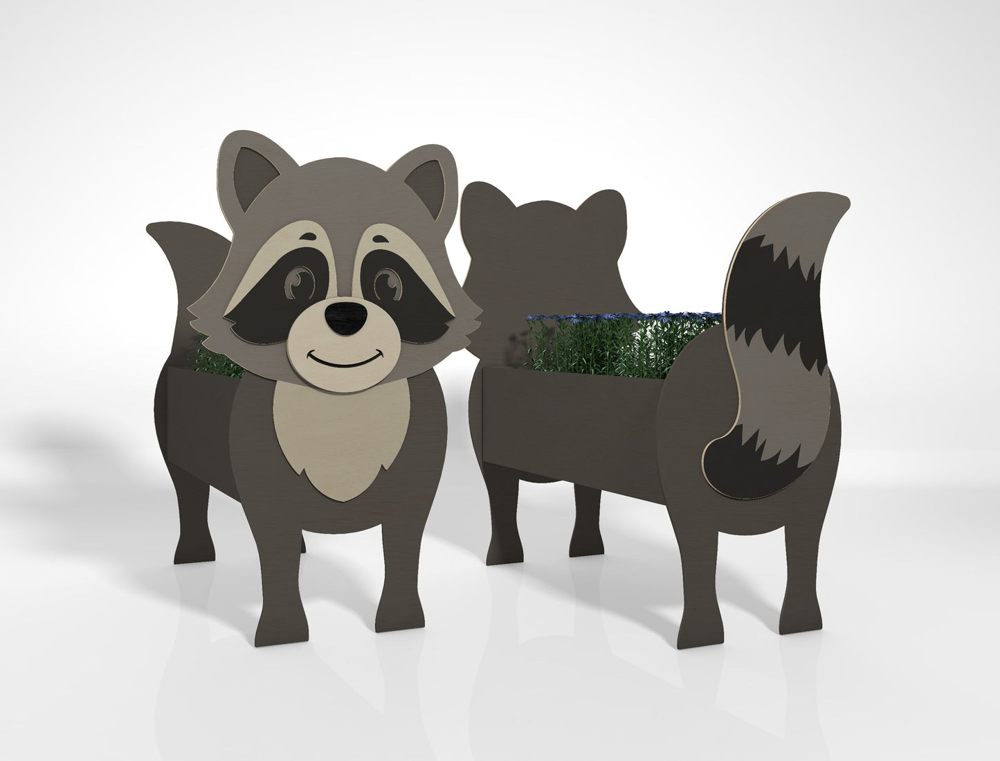 Animal Planter SVG Bundle for Glowforge and xTool