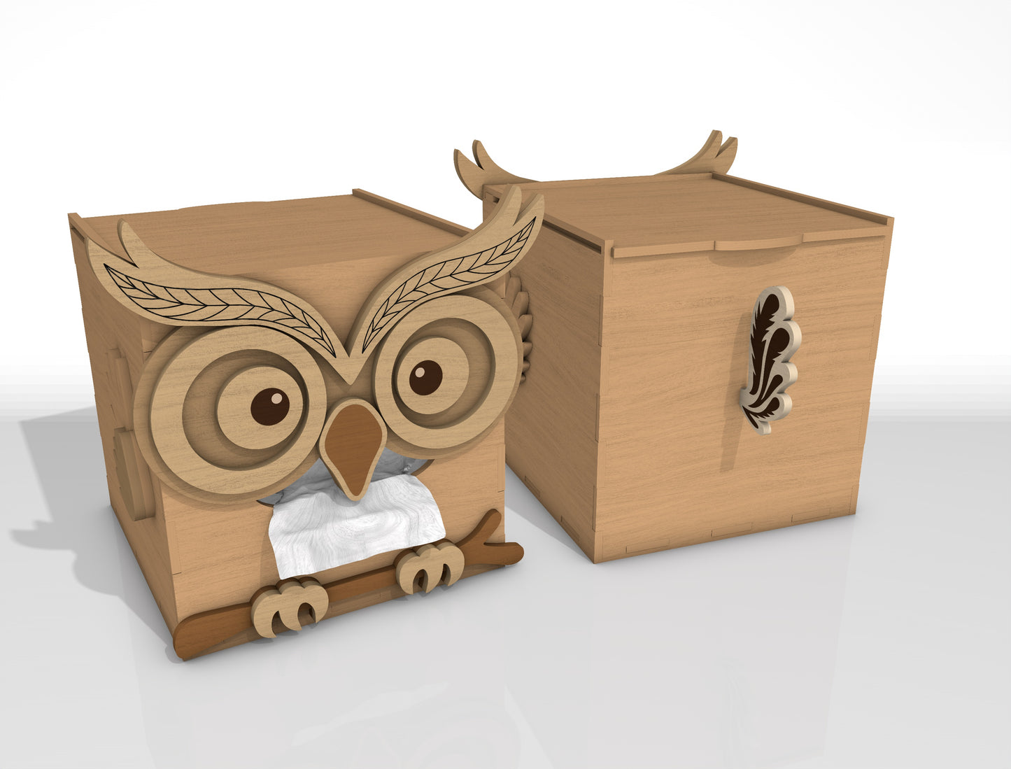 Funny Tissue Box Holder SVG Bundle for Glowforge and LightBurn