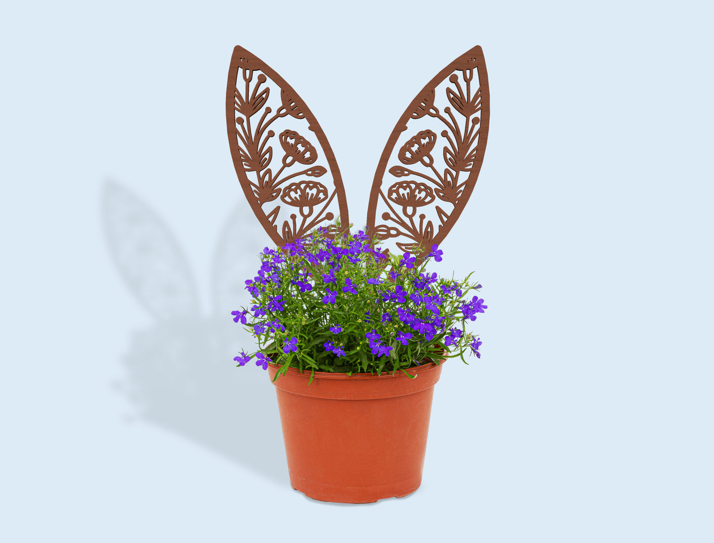 Bunny Ear Plant Stakes SVG Bundle Easter Garden for Glowforge and xTool