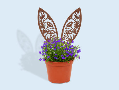 Bunny Ear Plant Stakes SVG Bundle Easter Garden for Glowforge and xTool