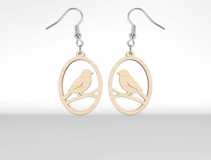 Wooden Animal Earrings SVG Bundle for xTool and Glowforge