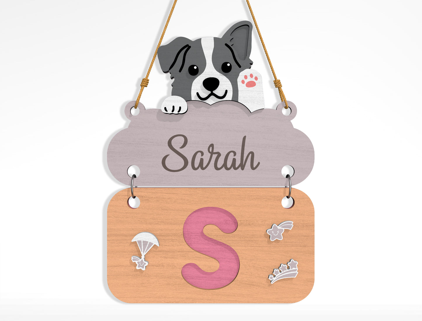 Alphabet Name Sign SVG Bundle File for Glowforge and xTool