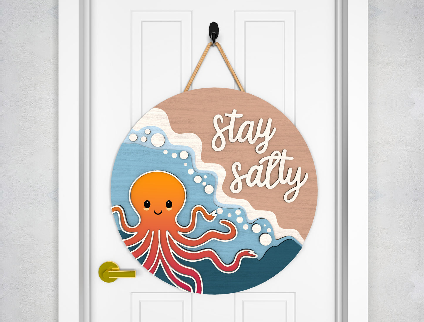 Hello Beach Door Hanger SVG Bundle for Glowforge