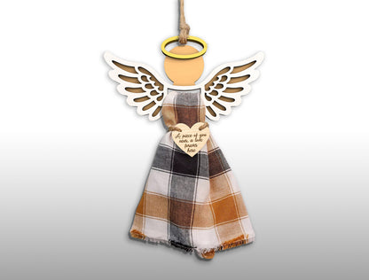 Personalized Angel Memorial Ornament SVG Bundle for Glowforge and xTool