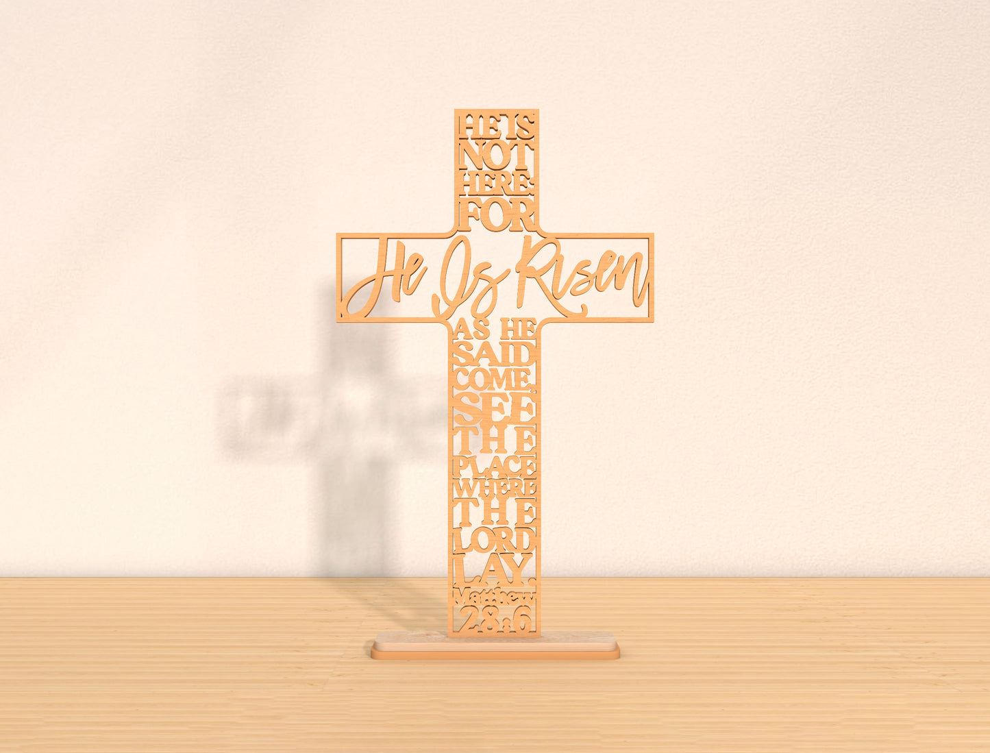 Christian Scripture Cross SVG Bundle Laser Cut File | 6 Faith Cross Designs | Easter Wooden Decor | Glowforge, xTool, LightBurn, etc.