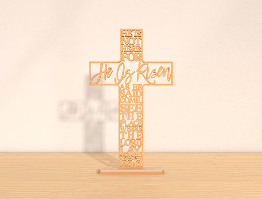 Christian Scripture Cross SVG Bundle Laser Cut File | 6 Faith Cross Designs | Easter Wooden Decor | Glowforge, xTool, LightBurn, etc.