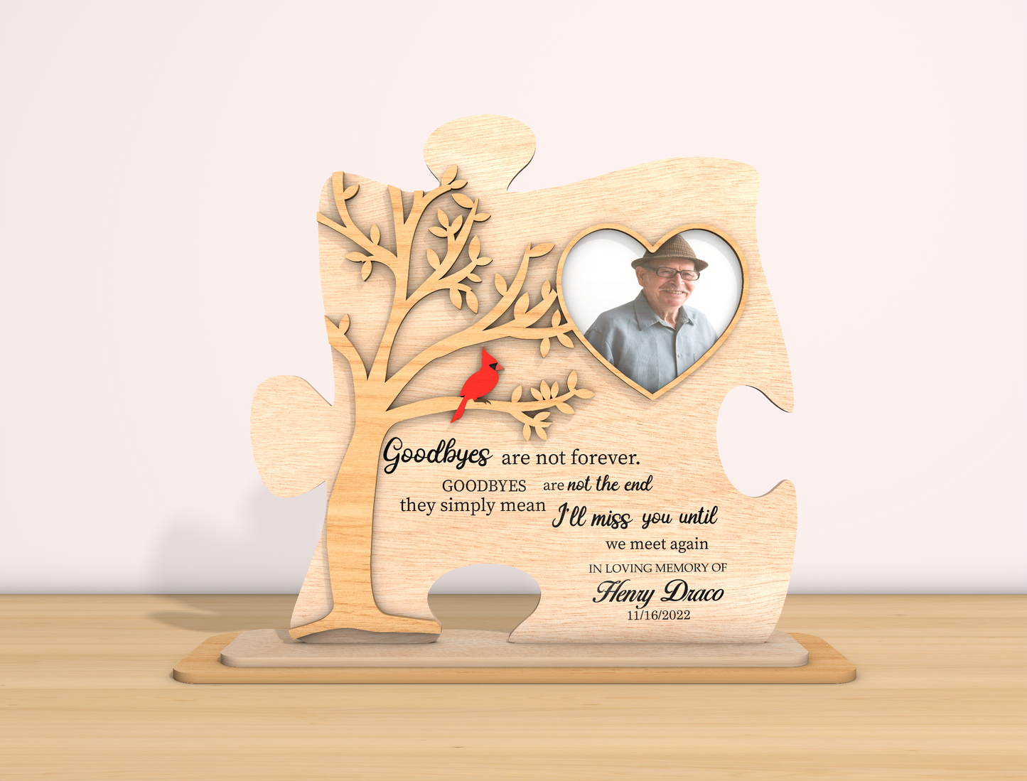 Memorial Puzzle Piece Sign SVG Laser Cut File for xTool