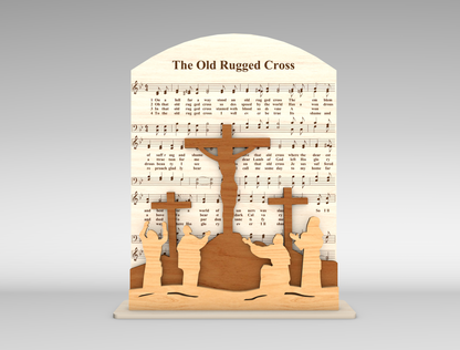 Arched Cross Panel Set SVG Easter Freestanding for Glowforge and xTool