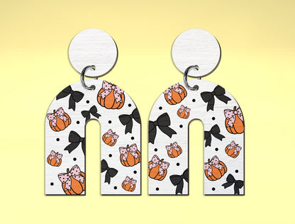 Halloween Arch Earrings SVG Bundle 5 Pairs for Glowforge xTool LightBurn