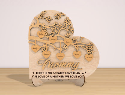 Mom Tree Heart Sign SVG Bundle Mommy Quote for xTool and LightBurn
