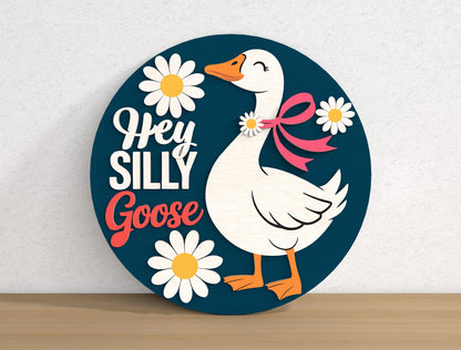 Hey Silly Goose Summer SVG Bundle with 9 Door Hanger Designs