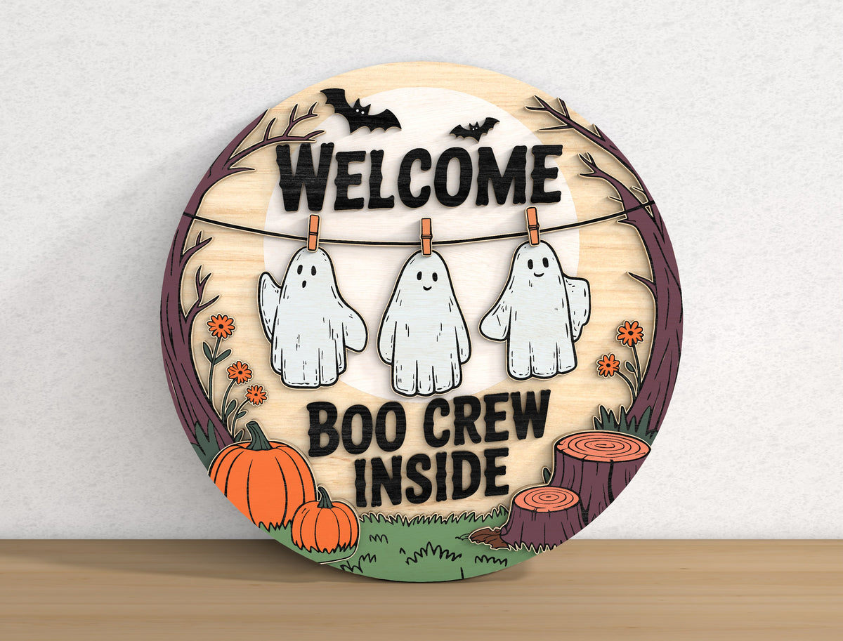 Funny Halloween Sign SVG Bundle 9 Designs Glowforge xTool