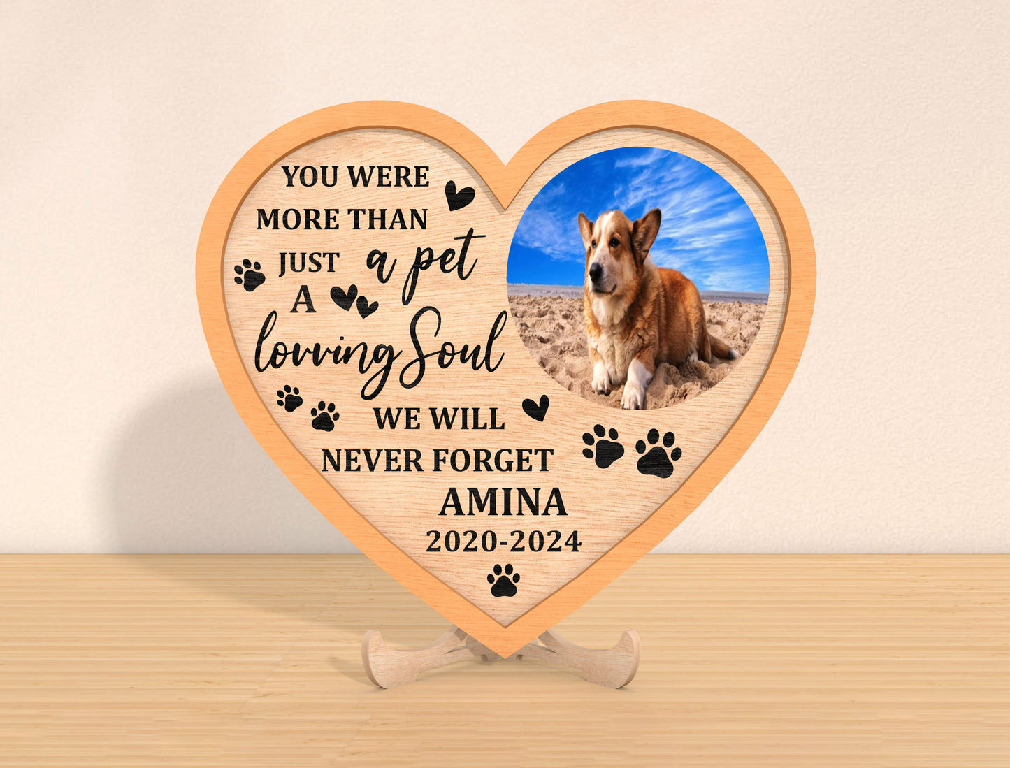Heart Pet Memorial SVG Bundle Photo Frame for Glowforge and xTool