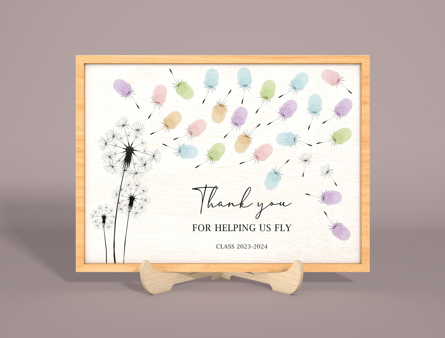 Teacher Handprint Keepsake Sign Laser Cut File SVG for LightBurn and Glowforge