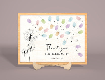 Teacher Handprint Keepsake Sign Laser Cut File SVG for LightBurn and Glowforge