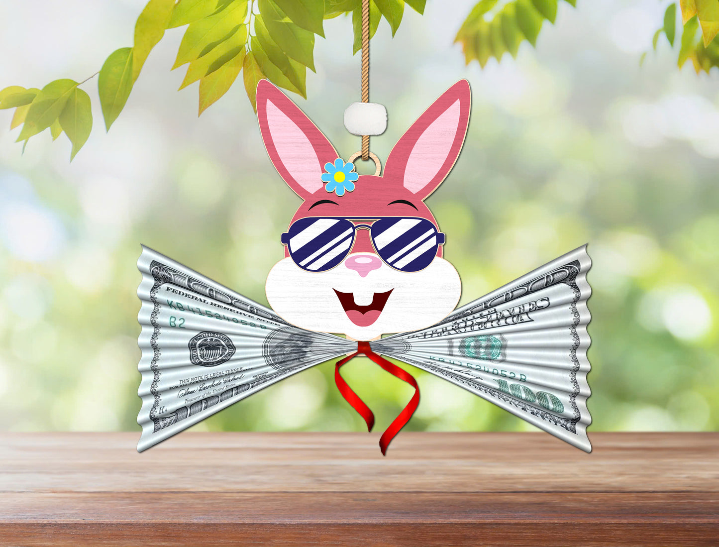 Easter Bunny Money Holder SVG Bundle Wooden Multilayer for LightBurn and xTool