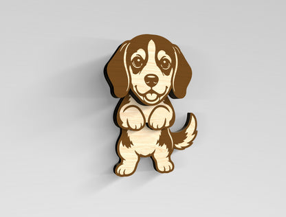 Wobbly Dog Magnet SVG Bundle for Glowforge and LightBurn