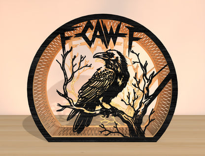 F-CAW-F Funny Raven & Rooster Halloween Lantern SVG Bundle 2