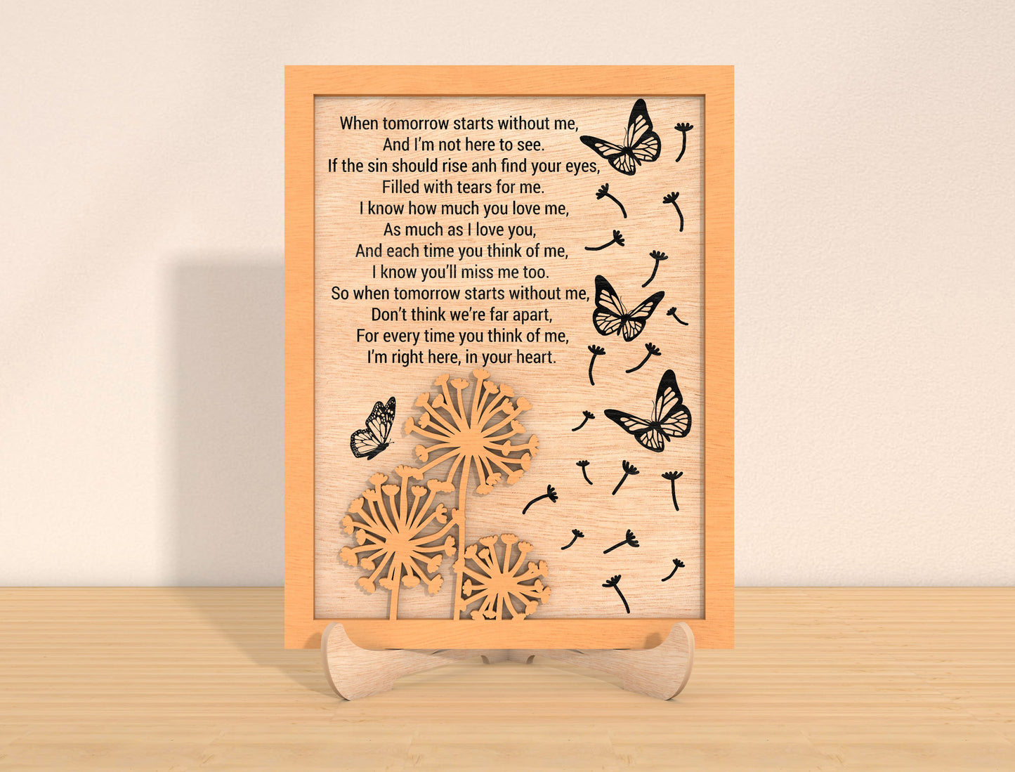 Memorial Quote Frame SVG Laser Cut File for xTool