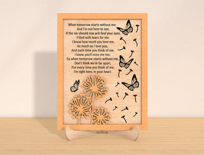 Memorial Quote Frame SVG Laser Cut File for xTool