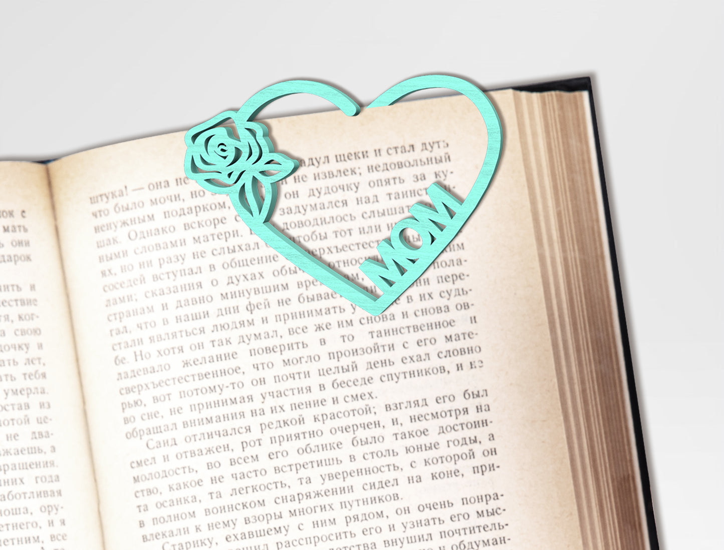 Floral Heart Bookmark SVG Bundle for LightBurn and xTool