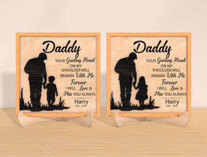 Daddy Memorial Quote SVG Laser Cut File for Glowforge and xTool