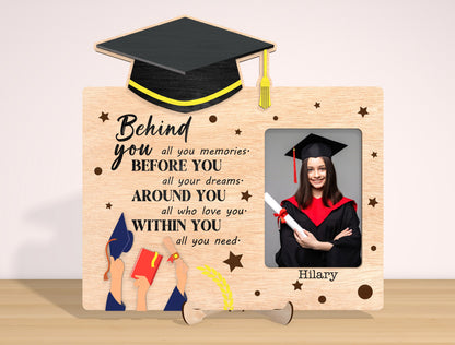 Graduation Photo Frame SVG Laser Cut File for LightBurn and Glowforge