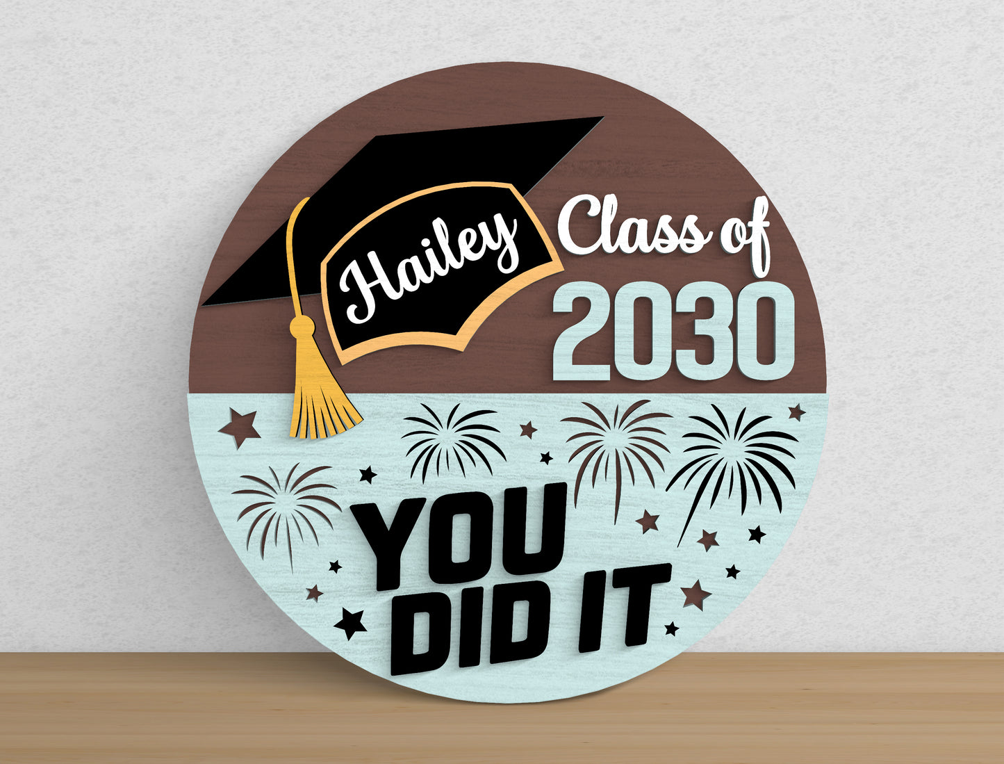 Personalized Graduation Door Decor SVG for Glowforge and LightBurn