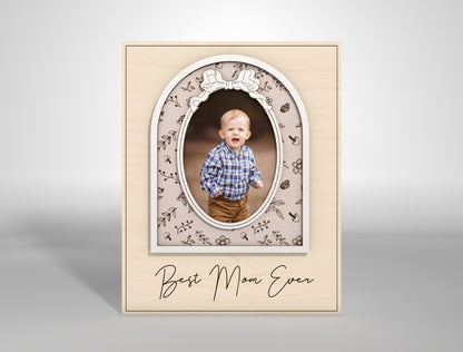 I Love You Mom Custom Photo Frame SVG for LightBurn and xTool