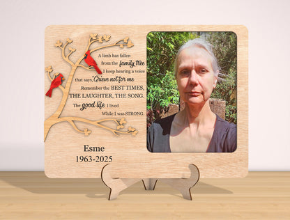 Memorial Photo Frame SVG Laser Cut File for Glowforge