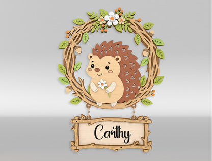 Woodland Animal Door Sign SVG for xTool and LightBurn
