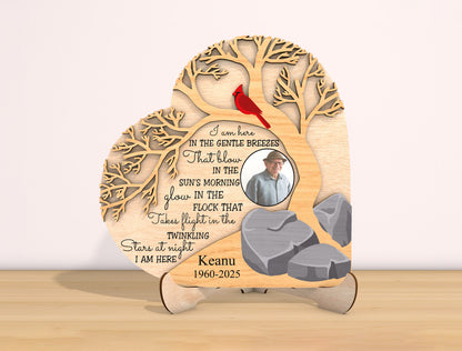 Memorial Tree Photo SVG Laser Cut File for Glowforge