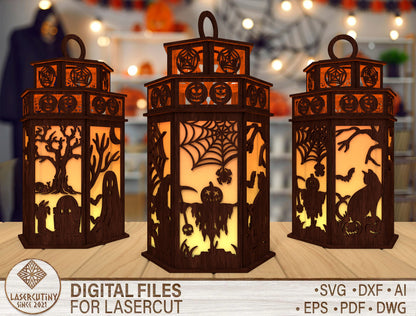 Halloween Lantern SVG for LightBurn Glowforge xTool